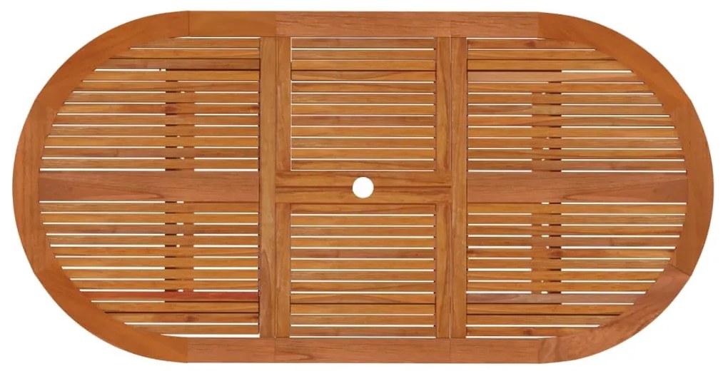 5 pcs conj. jantar para jardim madeira de eucalipto maciça