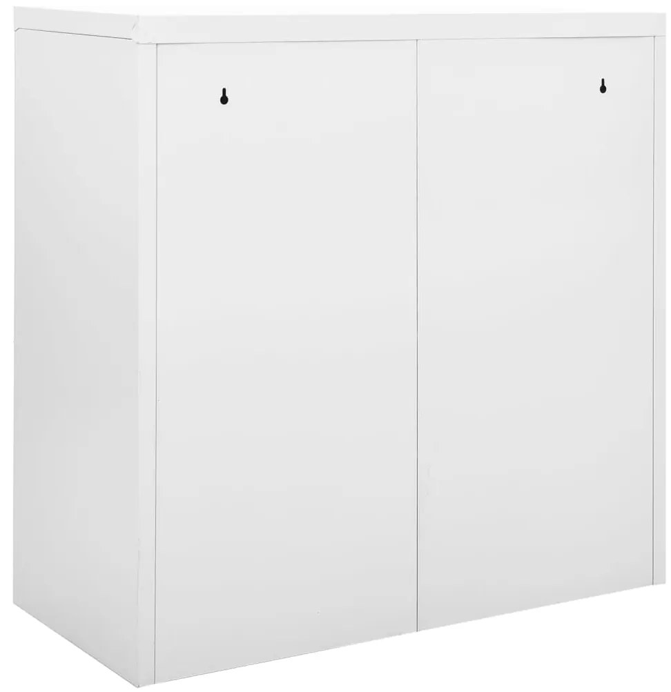 Armário com porta deslizante aço 90x40x90 cm cinzento