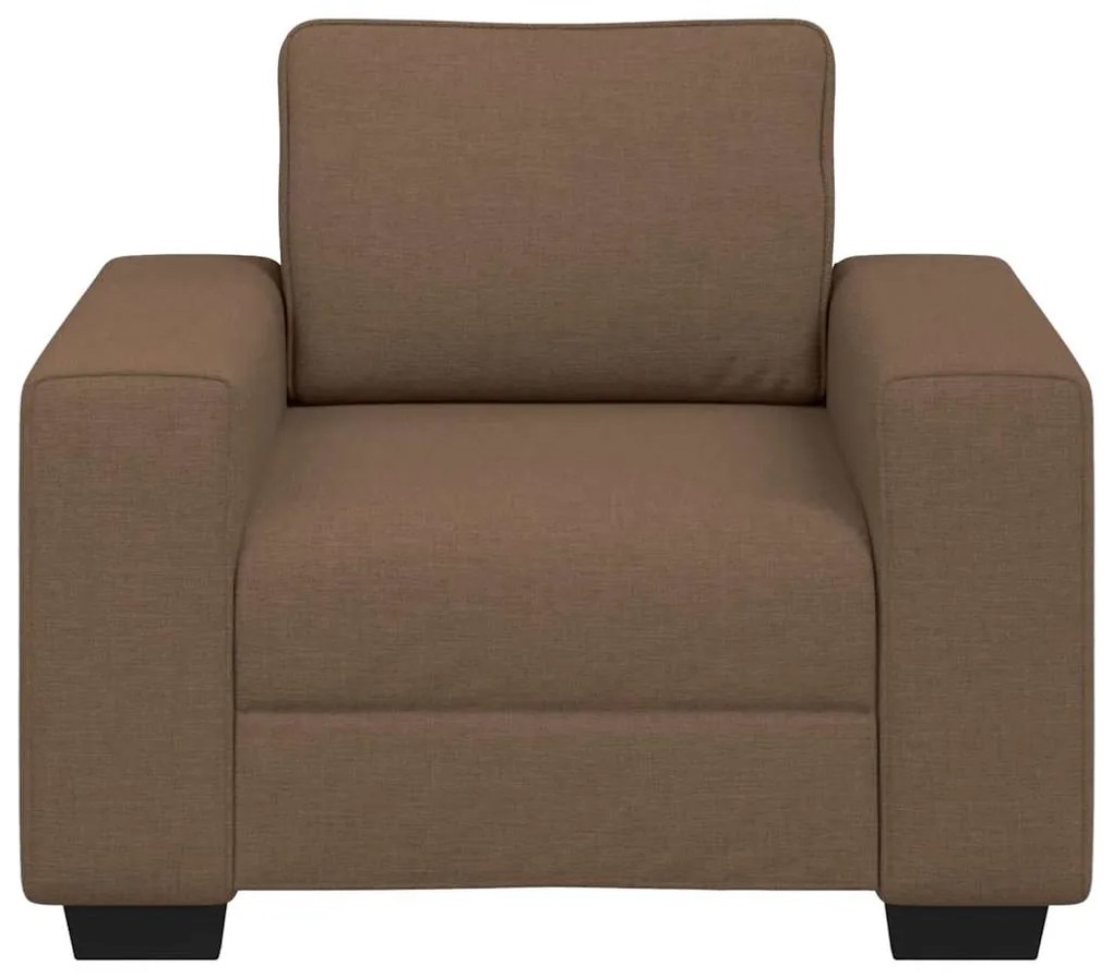 Poltrona 60 cm tecido castanho