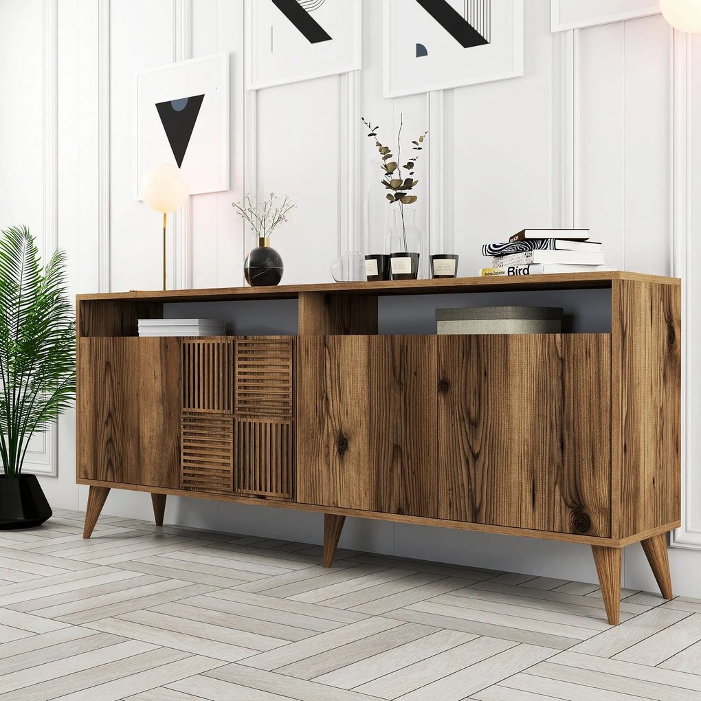 Console Milan – Nogueira – 180x78x35 cm