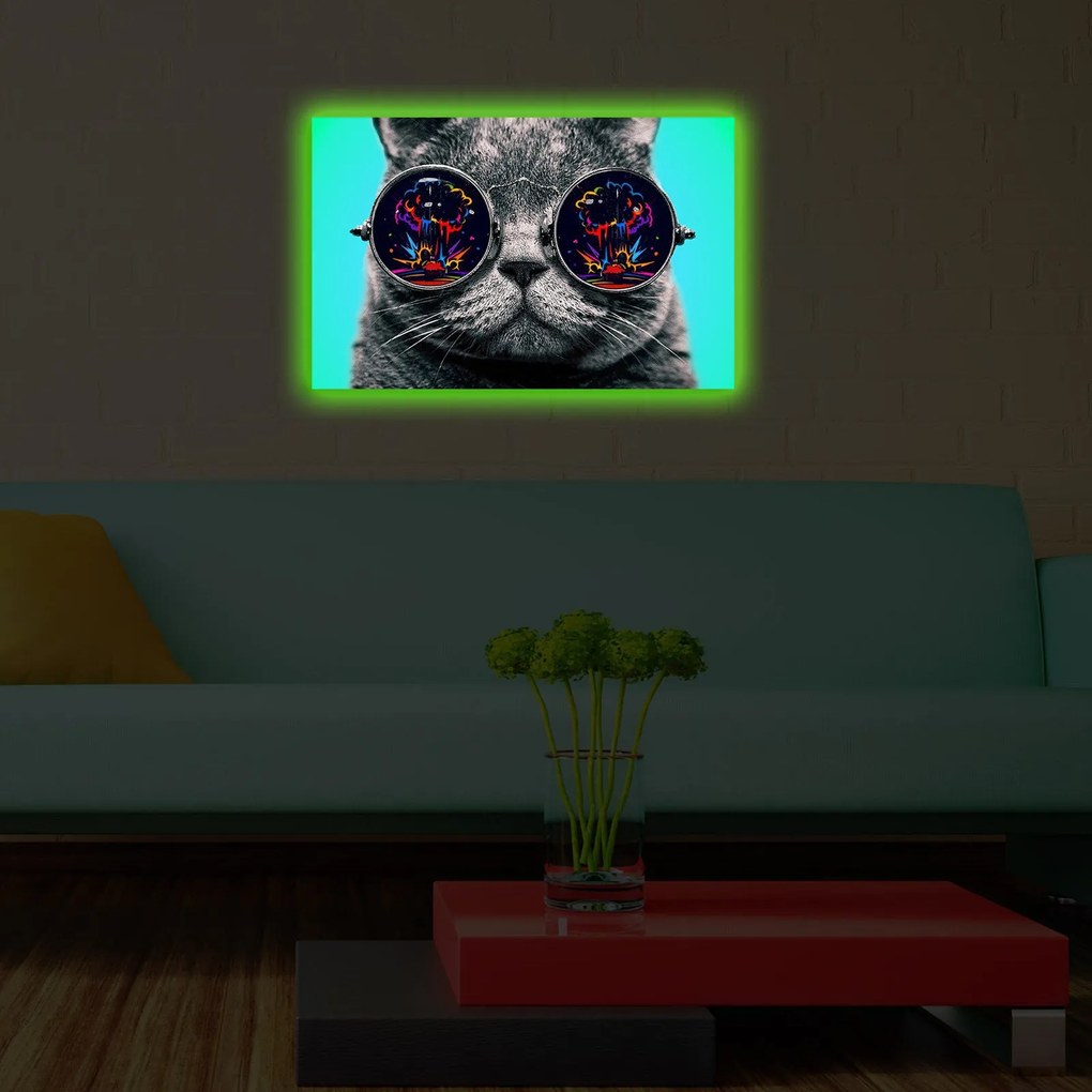 Quadro Decorativo com Luzes LED 4570DACT-61 – Multicolor – 45 x 70 cm