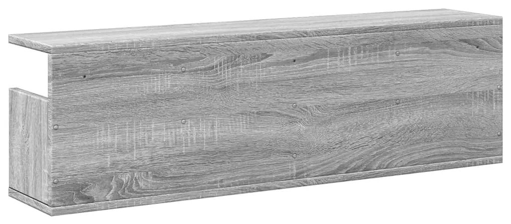 Armário de parede 100x20x30 cm deriv. madeira cinzento sonoma