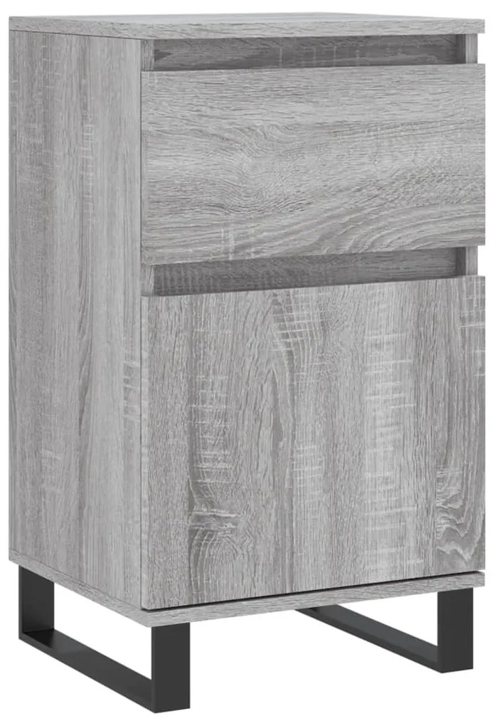 Aparadores 2 pcs 40x35x70 cm derivados madeira cinzento sonoma