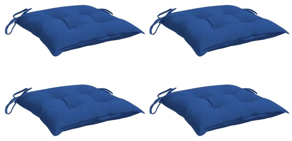 Almofadões para móveis de paletes 4 pcs tecido oxford azul