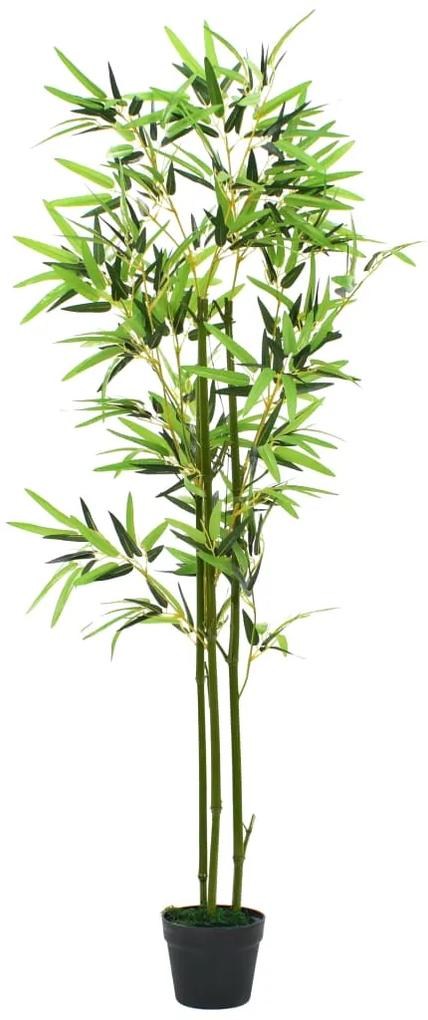 245942 vidaXL Planta de bambu artificial com vaso 150 cm verde