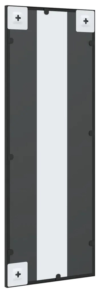Espelho de parede retangular 30x80 cm ferro preto