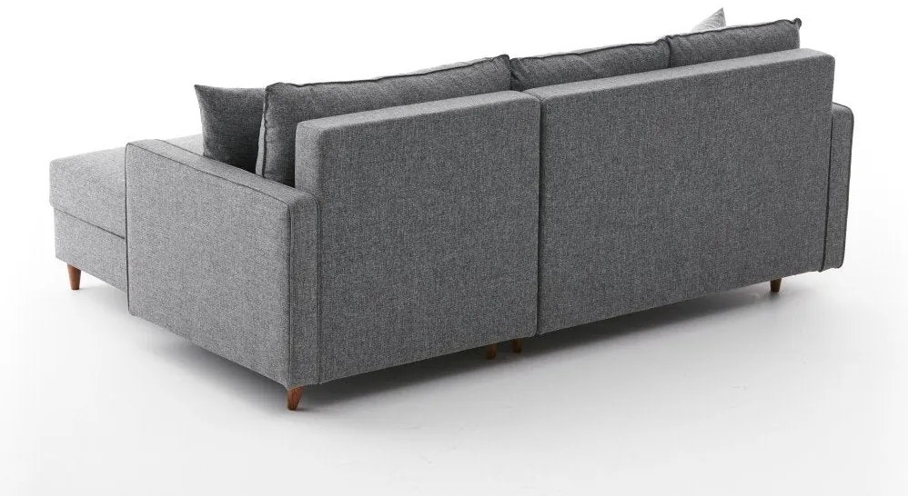 Sofá de Canto Eva – Cinzento – 210x82x195 cm