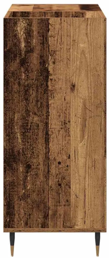 Armário de Gravação vidaXL Carvalho Artesanal 84,5x38x89 cm Madeira de