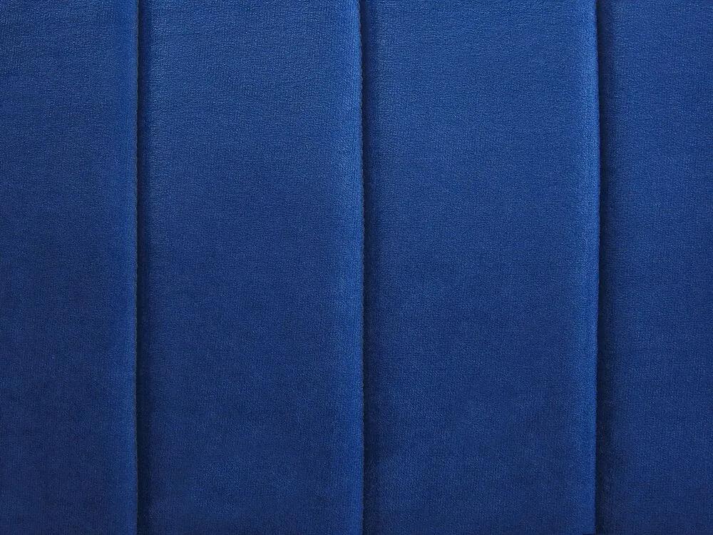 Sofá de canto em veludo azul marinho versão à direita TIMRA  Beliani