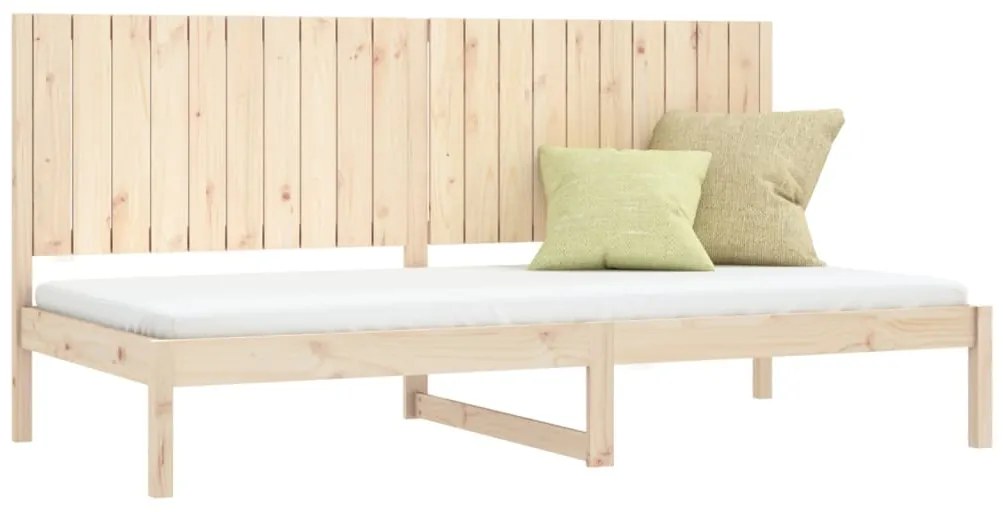 Sofá-cama sem colchão 90x200 cm madeira de pinho maciça