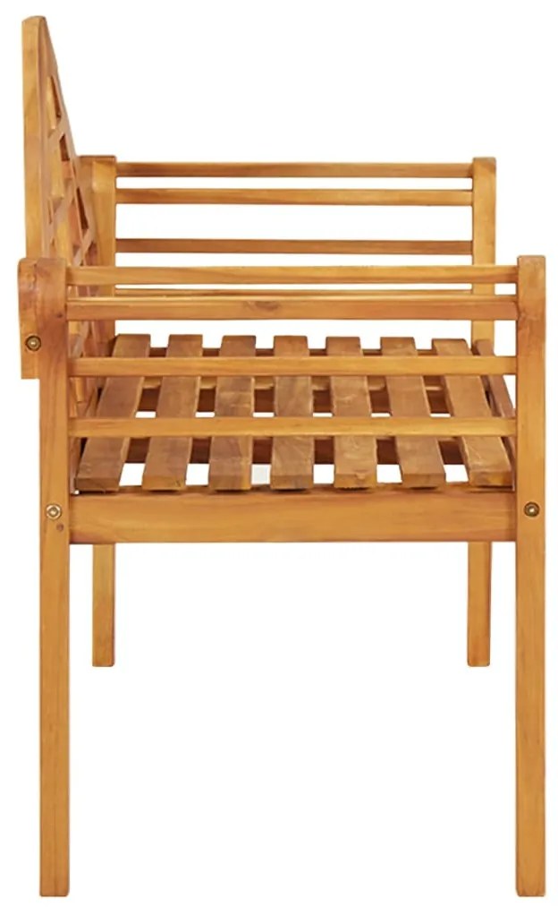 Banco de jardim 125 cm madeira de acácia maciça