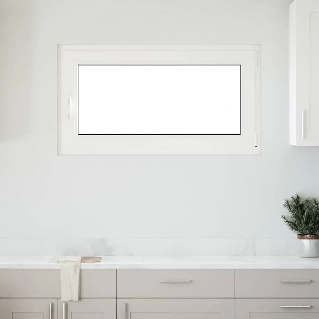 vidaXL Janela de porão "RISOR" 110x70 cm oscilobatente DIN direita branca