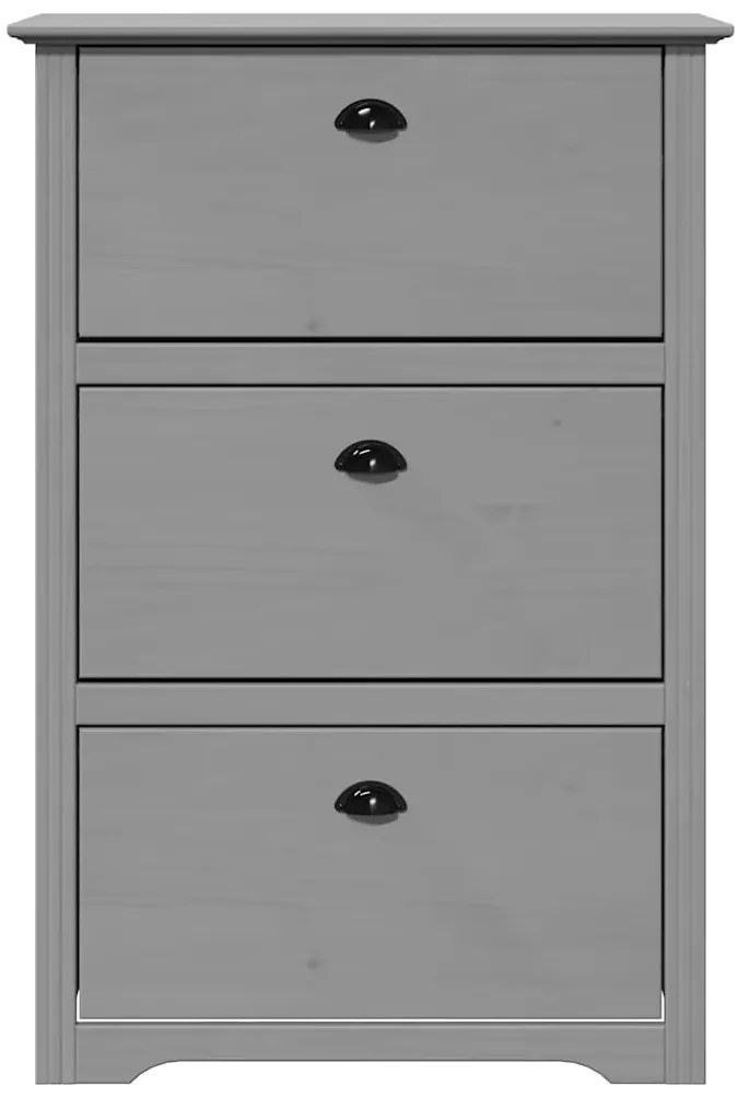 Sapateira BODO 80x35x118 cm cinzento