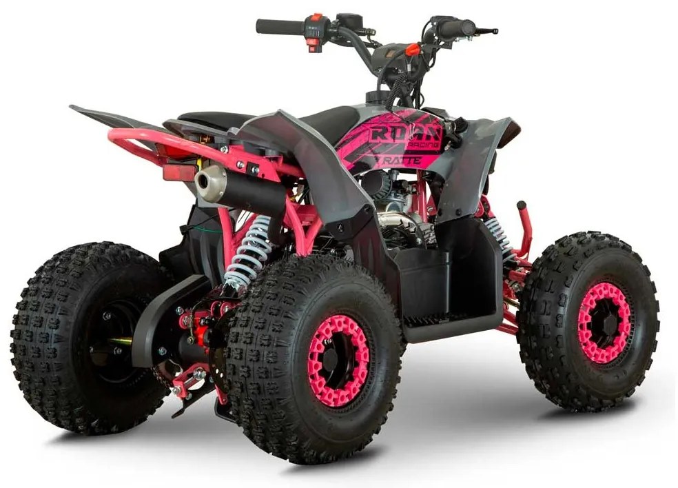MINI MOTO 4 GASOLINA PARA CRIANÇAS  velocidade até 50Km/h C/Limitador 110cc Roan Ratte R6 Automática Rosa
