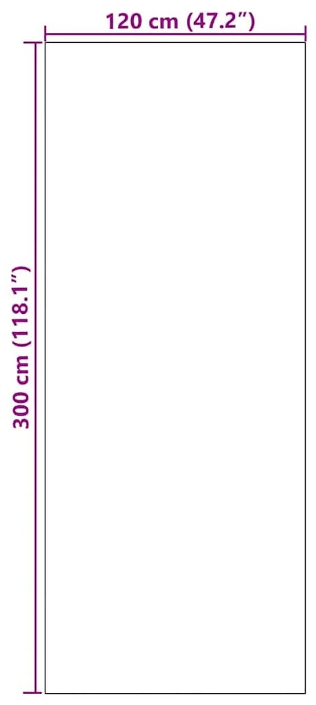 Capacho Lavável Castanho 120x300 cm