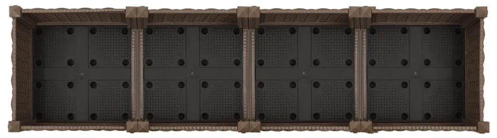 Canteiro elevado 160x40x23 cm polipropileno