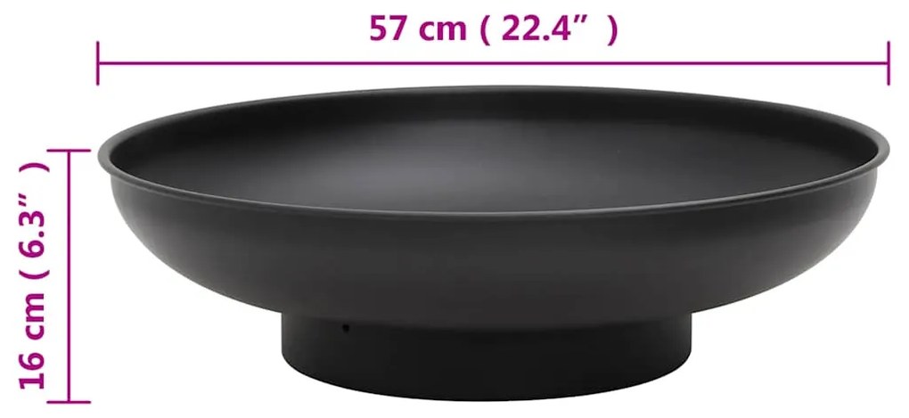 Braseira 57 cm aço