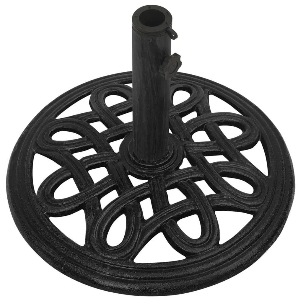 Base para guarda-sol ferro fundido 44x44x32 cm preto