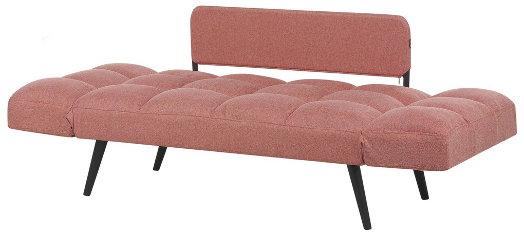 Sofá-cama em tecido rosa BREKKE Beliani