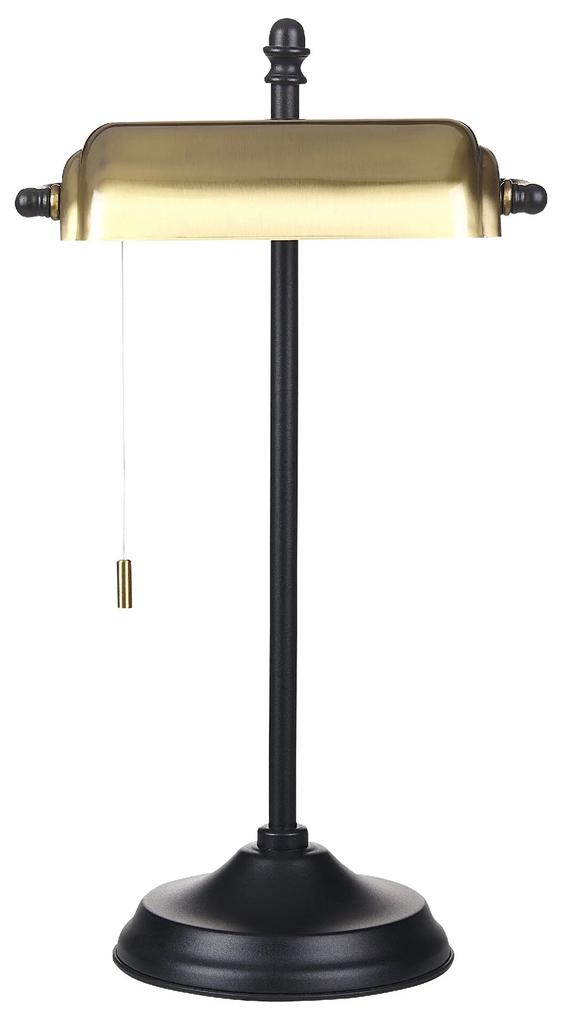 Candeeiro de mesa em metal preto e dourado 52 cm MARAVAL Beliani