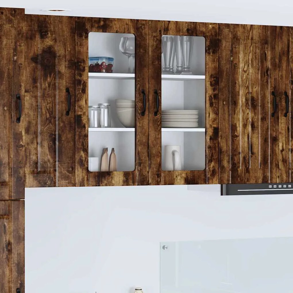 vidaXL Armário de Cozinha Carvalho Defumado 80 x 31 x 80 cm