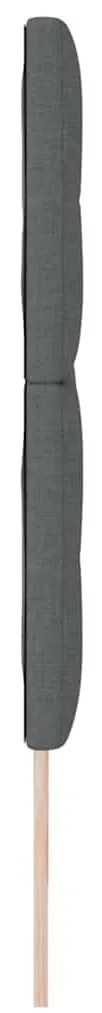 Cabeceira LED cinza escuro, 90 cm, em tecido.