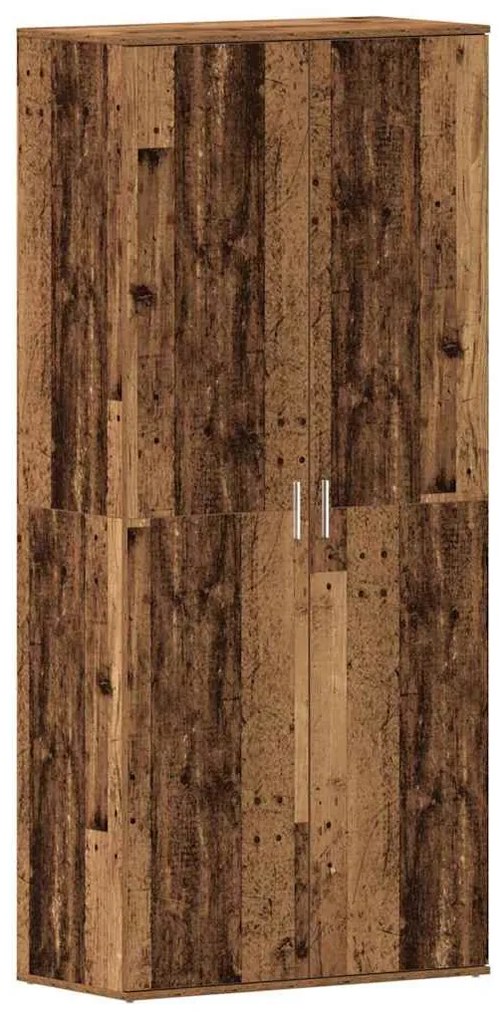 Armário de Sapatos Madeira Velha 80x39x180 cm Madeira Derivada