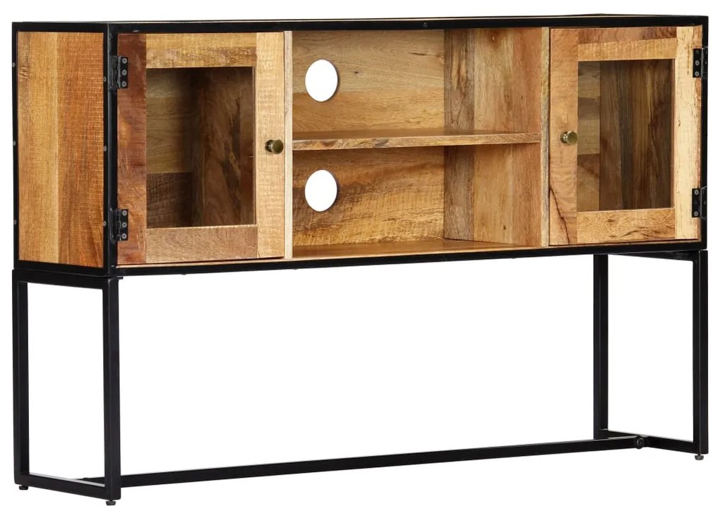 Móvel de TV 120x30x75 cm madeira recuperada maciça