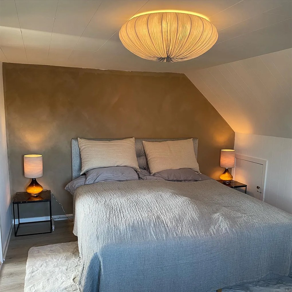 Candeeiro de teto design cinzento 60 cm 5 luzes - Plu