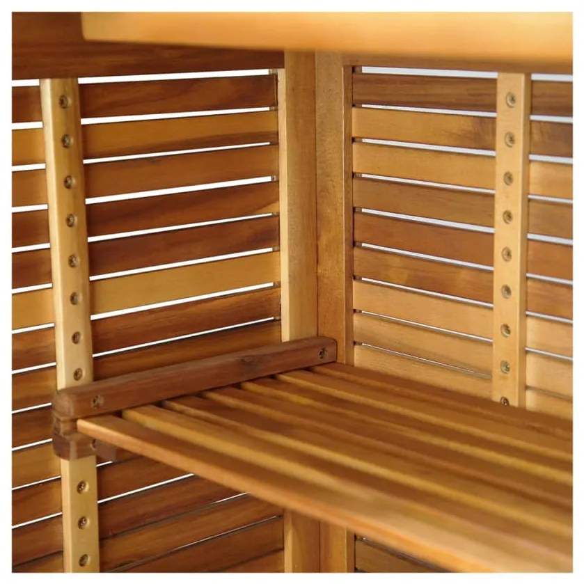 3 pcs conjunto de bar para jardim madeira de acácia maciça