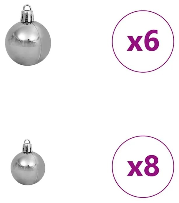 Árvore de Natal Slim Branco 150 cm PVC