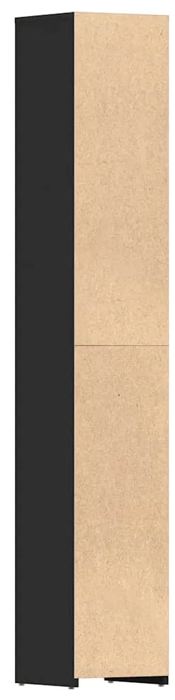 Armário de casa de banho derivados de madeira preto