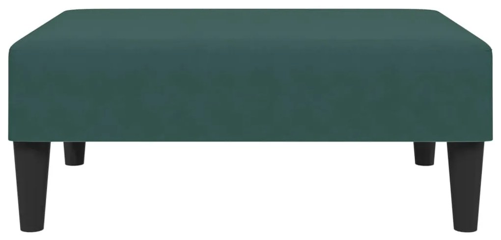 2 pcs conjunto de sofás veludo verde-escuro