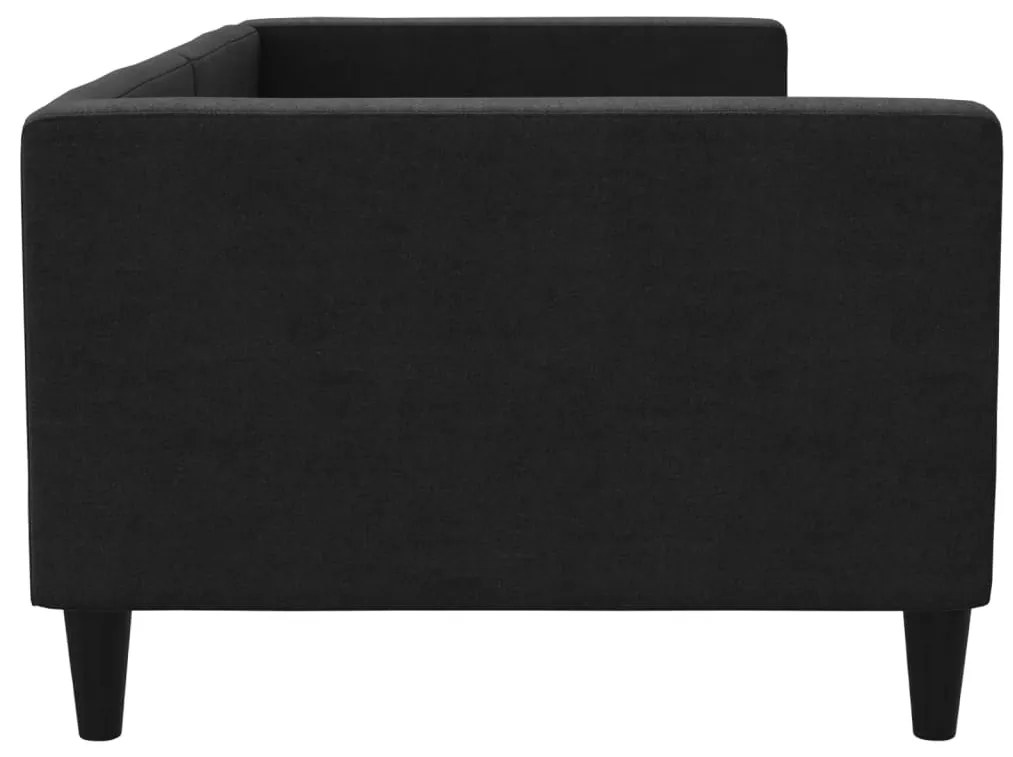 Sofá-cama 90x190 cm tecido preto