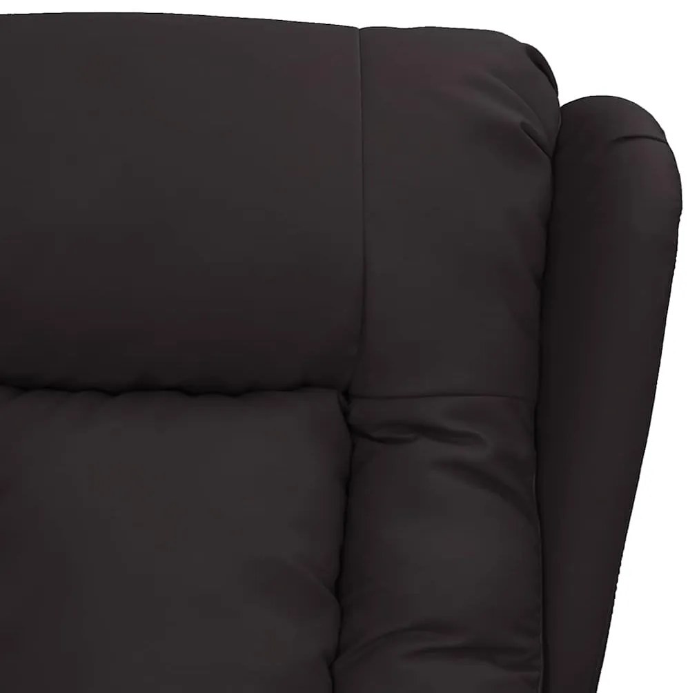Poltrona de massagens elétrica couro artificial preto