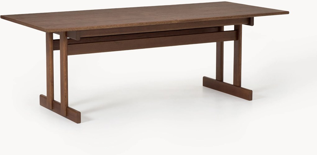 Mesa de jantar extensível em madeira de carvalho Brynn, vários tamanhos