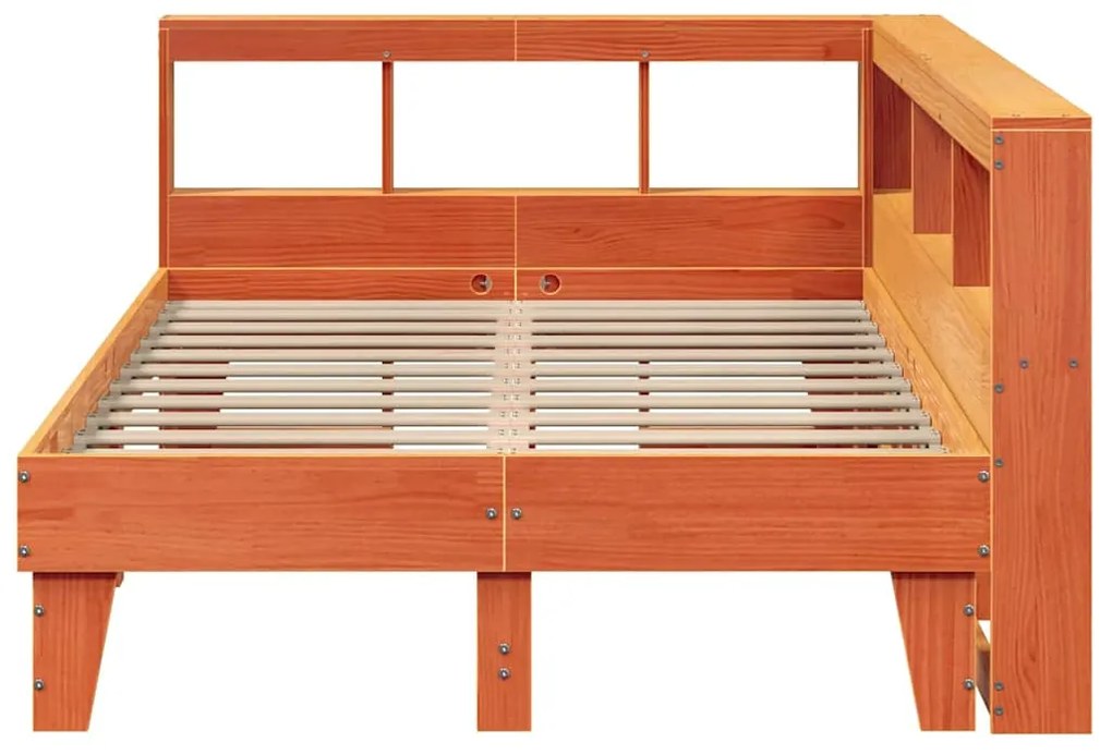 Cama com estante sem colchão 135x190 cm pinho maciço