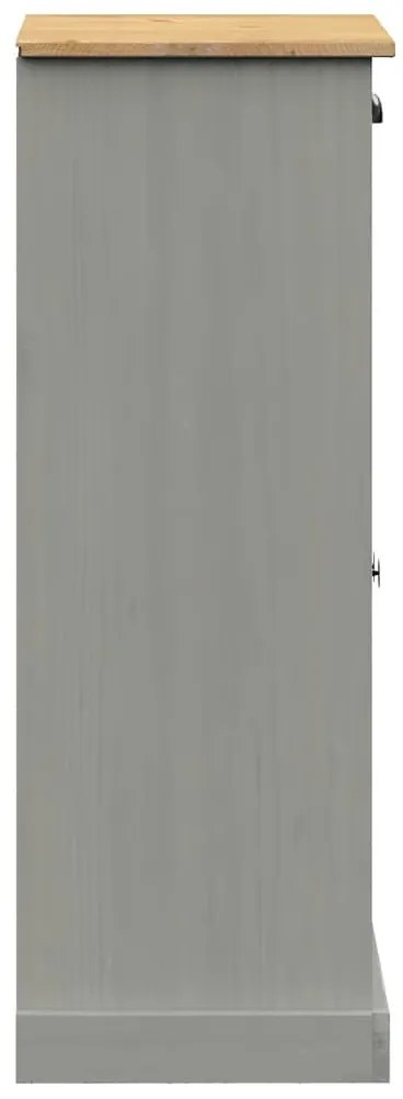 Sapateira VIGO 60x35x96 cm madeira de pinho maciça cinzento