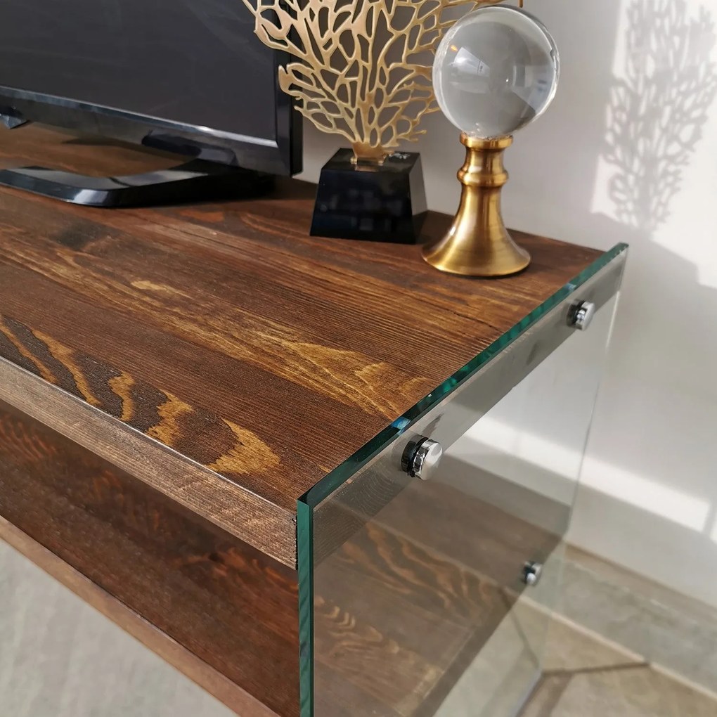 Móvel de TV TV104 – Nogueira – 120x45x35 cm