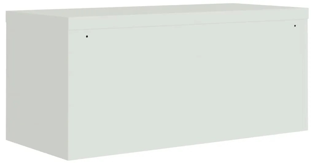 Arquivador 90x40x130 cm aço cinzento-claro