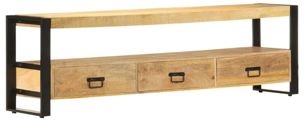 Móvel de TV 150x30x45 cm madeira de mangueira maciça