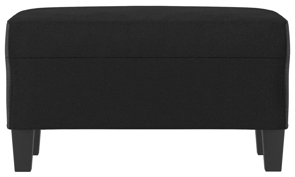 Banco 70x35x41 cm couro artificial preto