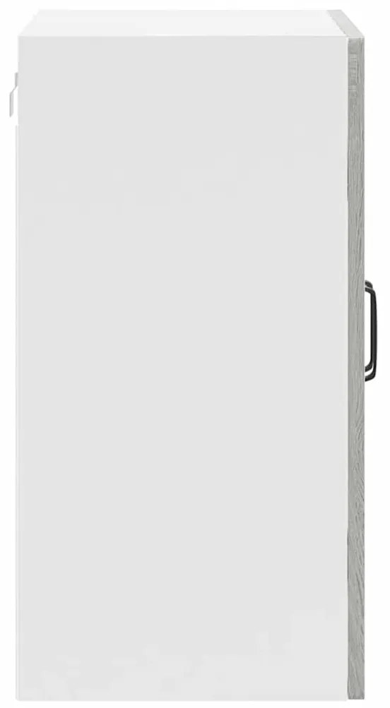 Armário de parede de cozinha porta vidro Kalmar cinza sonoma