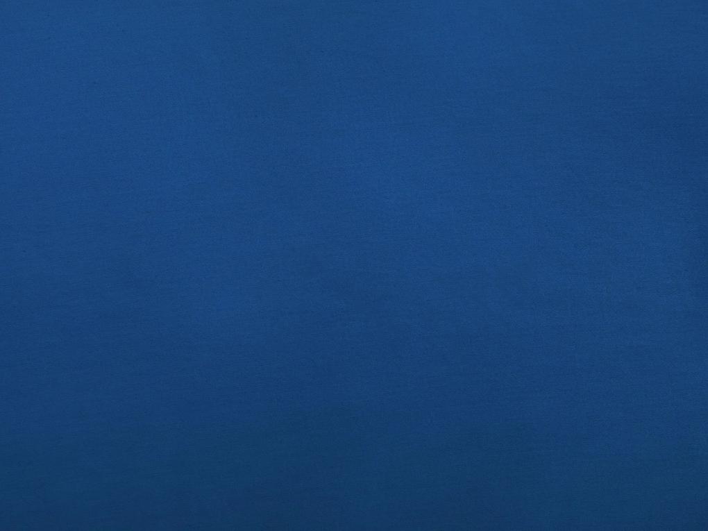 Conjunto de capas edredão em algodão acetinado azul escuro 220 x 240 cm HARMONRIDGE Beliani
