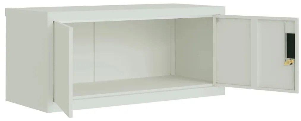 Arquivador 90x40x130 cm aço cinzento-claro