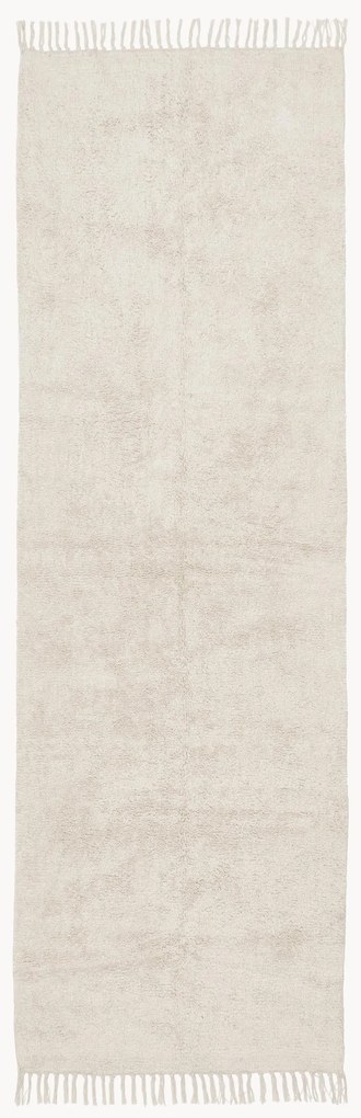 Passadeira de algodão artesanal com franjas Daya