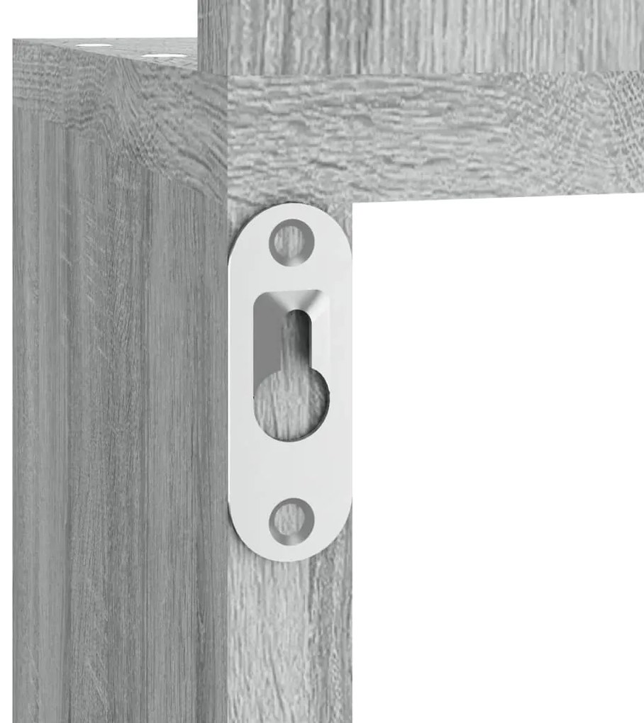 Estante canto 20x20x127,5 cm derivados madeira cinzento sonoma