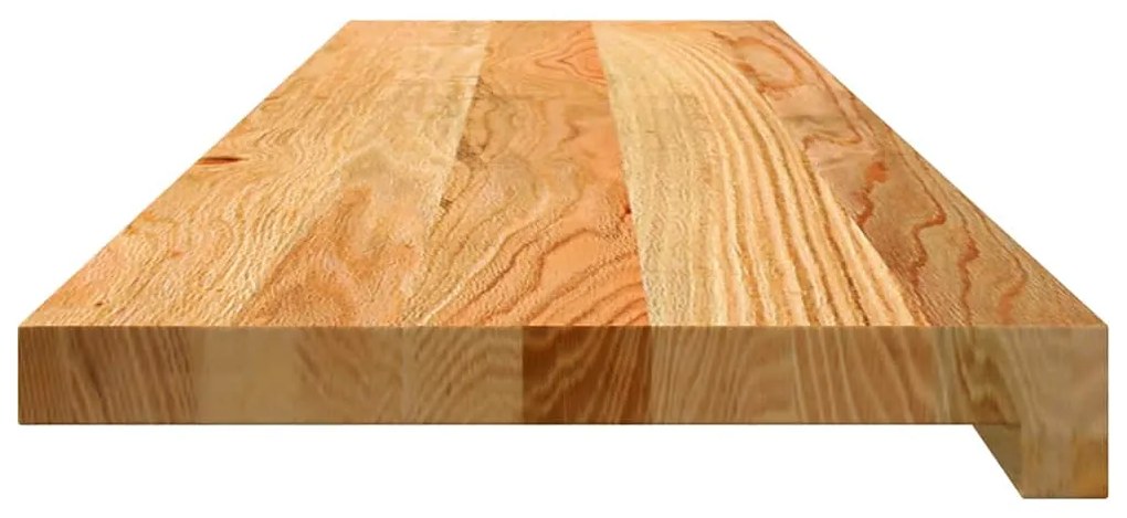 Soleiras da janela 2 pcs 100x25x2 cm carvalho castanho-claro