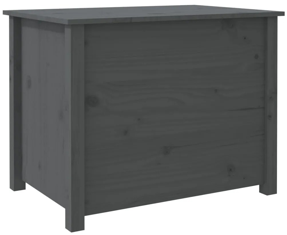 Mesa de centro 71x49x55 cm pinho maciço cinza