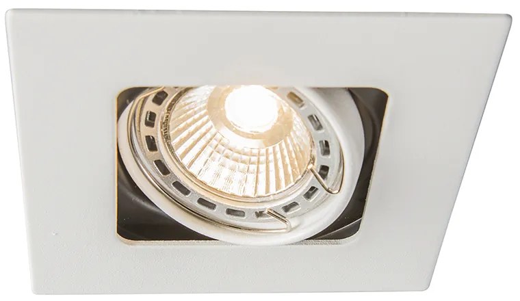 Foco quadrado embutido branco rotativo e inclinável - Artemis